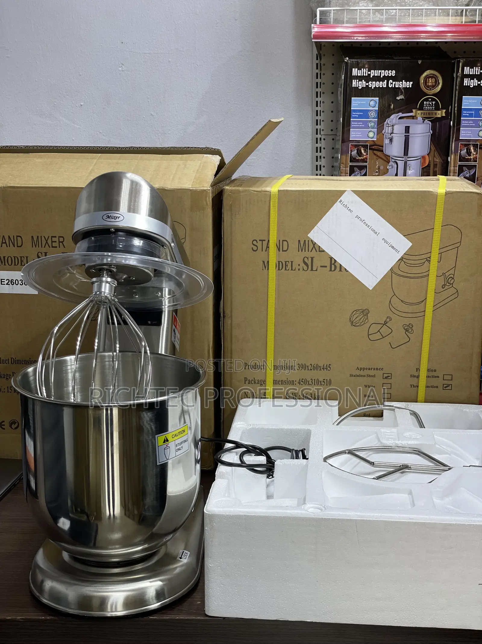 High Quality All-Stainless Steel Commercial Stand Mixer