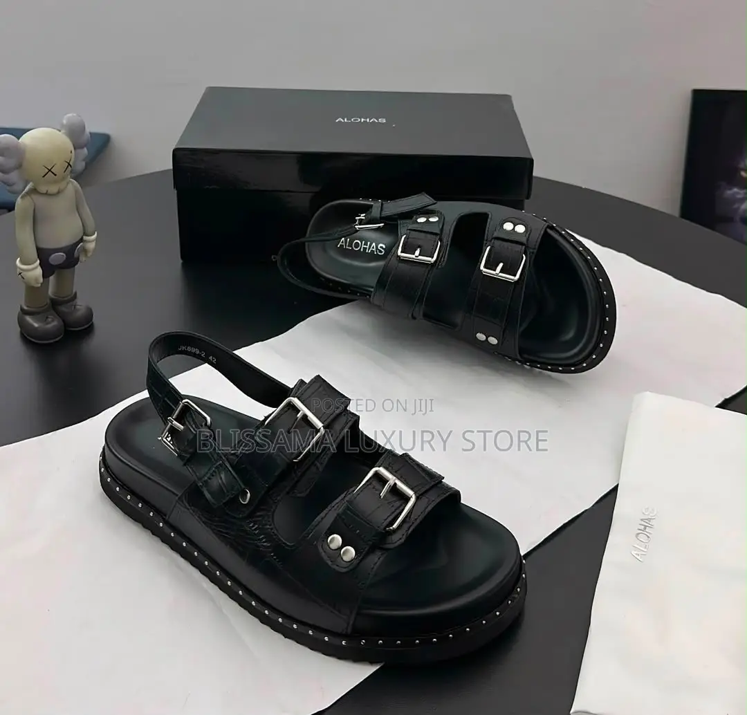 New Alohas Premium Luxury Men Leather Sandals – Comfortable/Durable