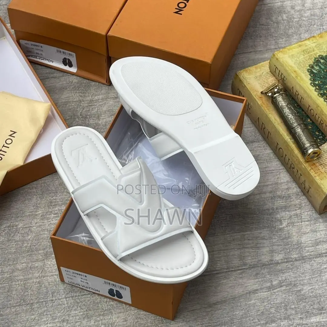 Louis Vuitton Leather Slippers