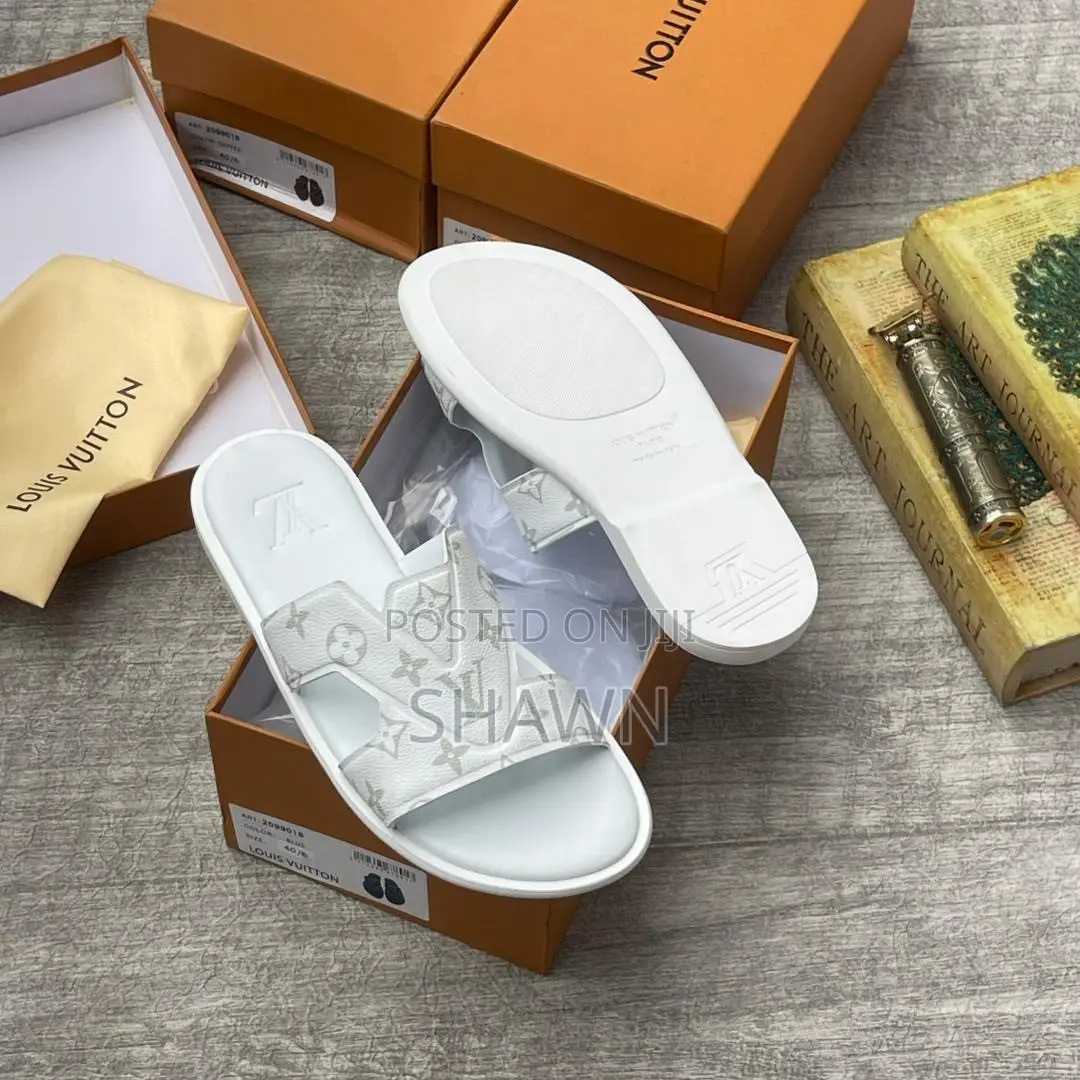Louis Vuitton Leather Slippers