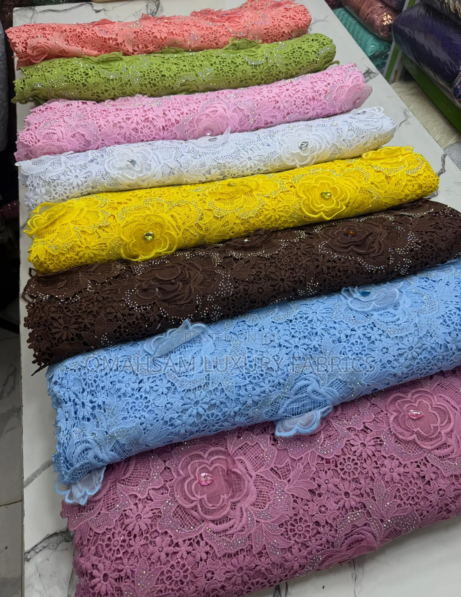 3d Floral Guipure Appliqué Lace