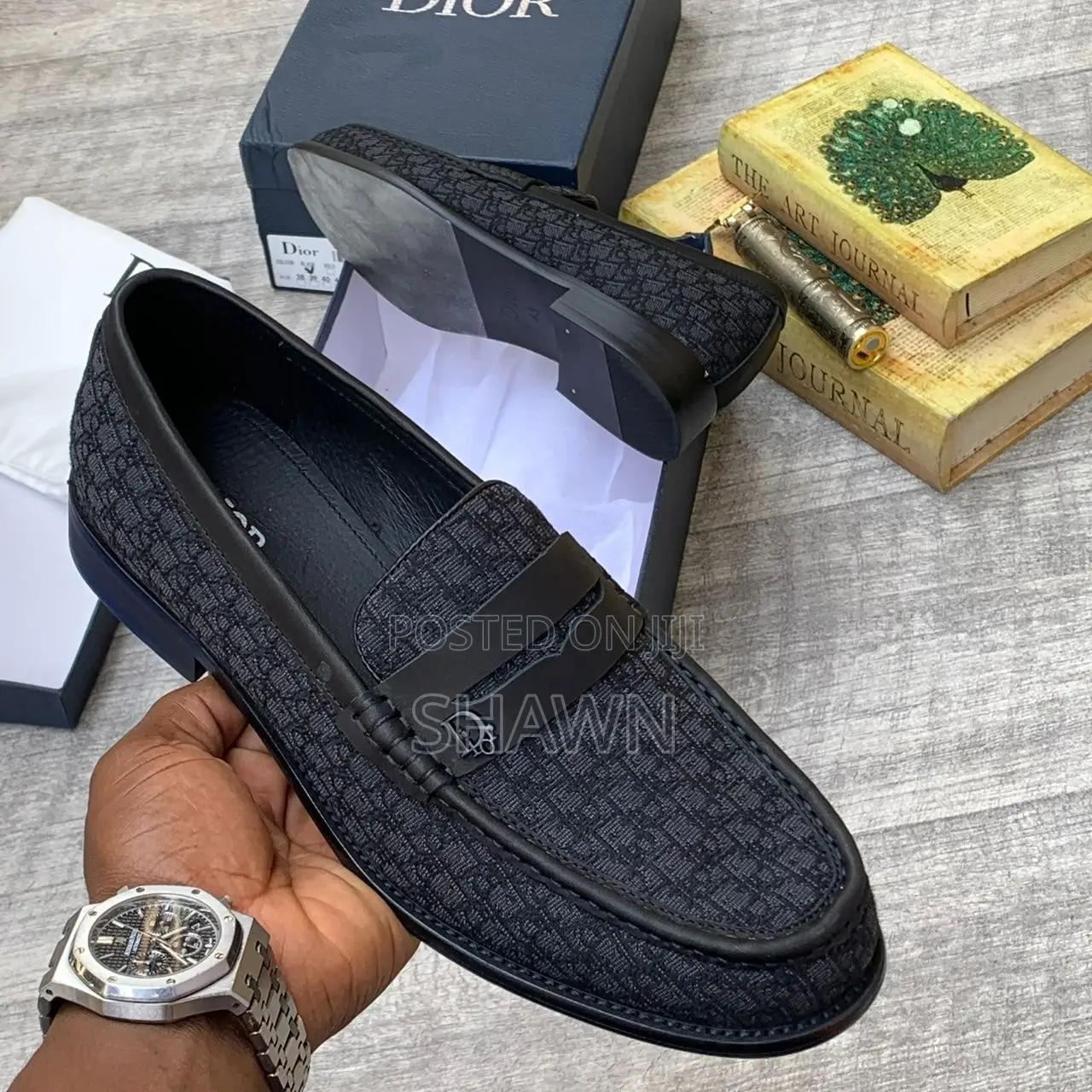 Christian Dior Luxury Print Loafers