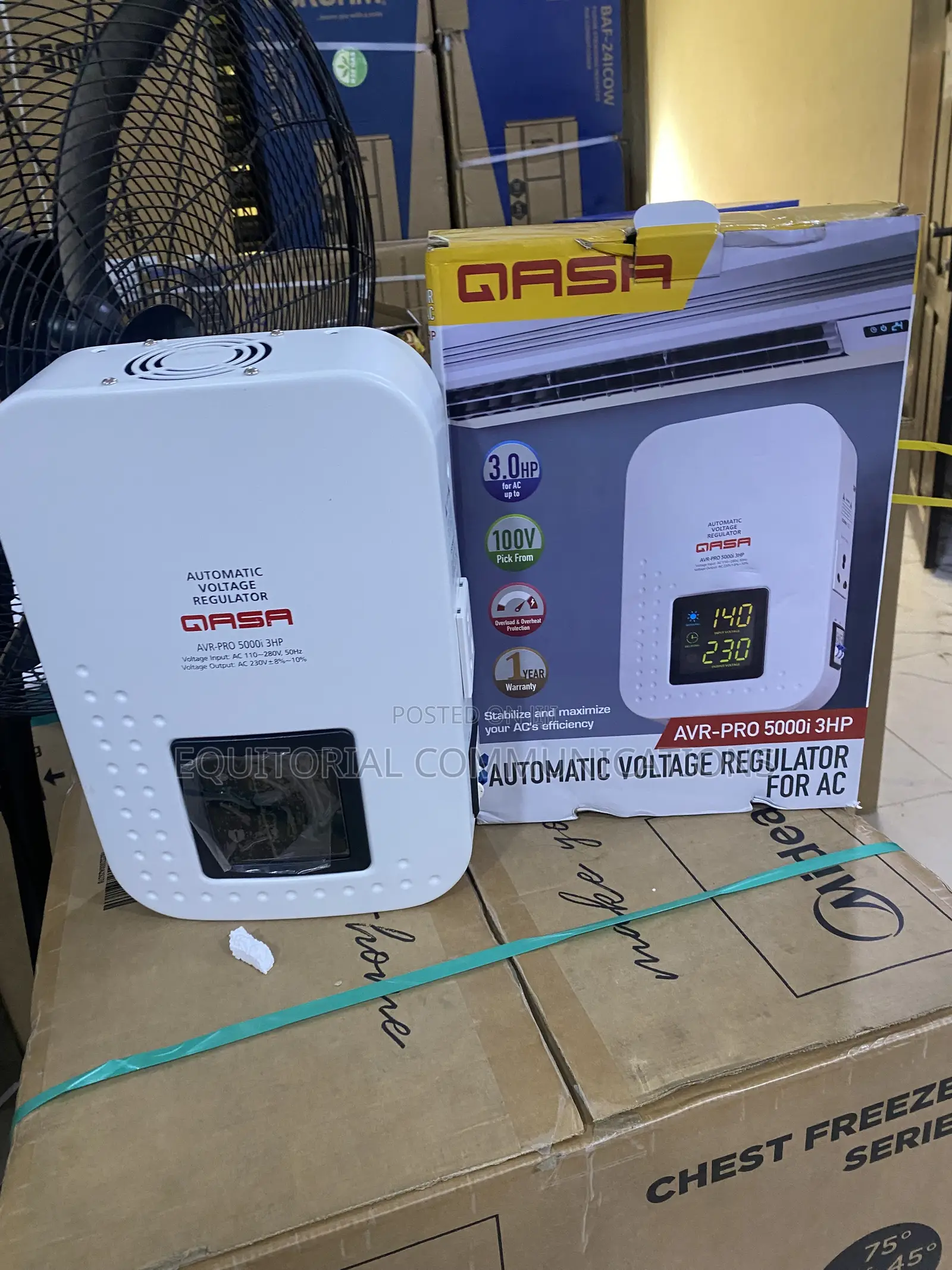 Qasa 5000W Automatic Stabilizer for TV and Electronics