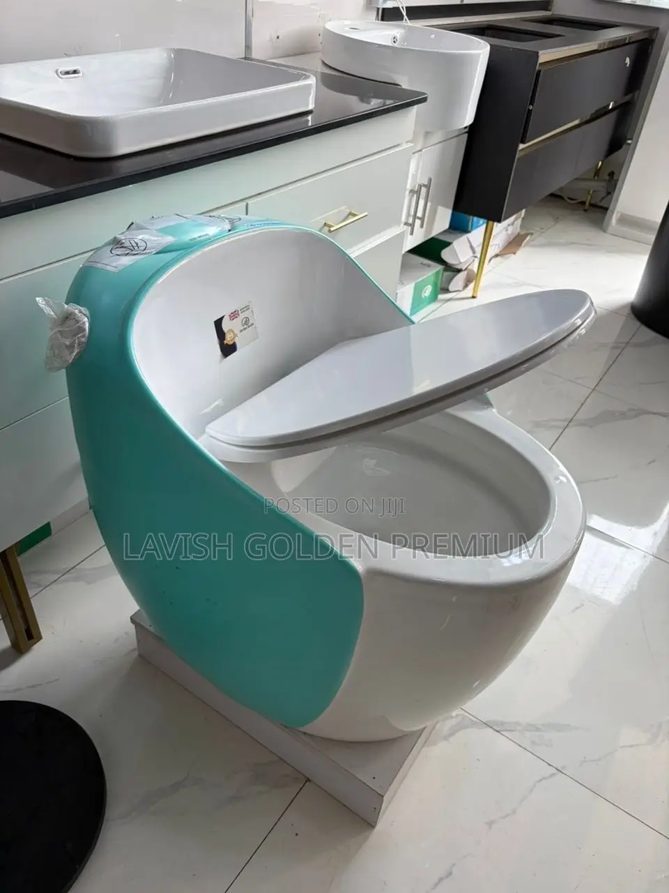 Modern One Piece Egg Shaped Water Closet