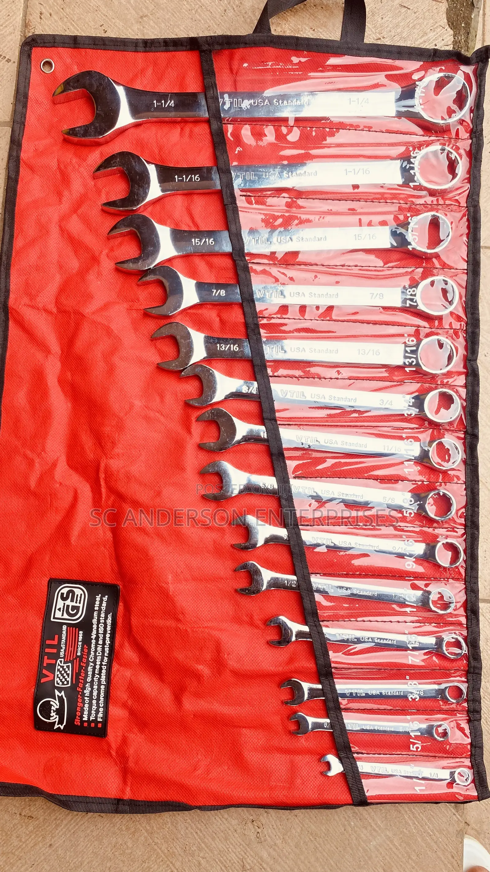 14-Piece Imperial Combination Wrench Set by VTIL USA Standard