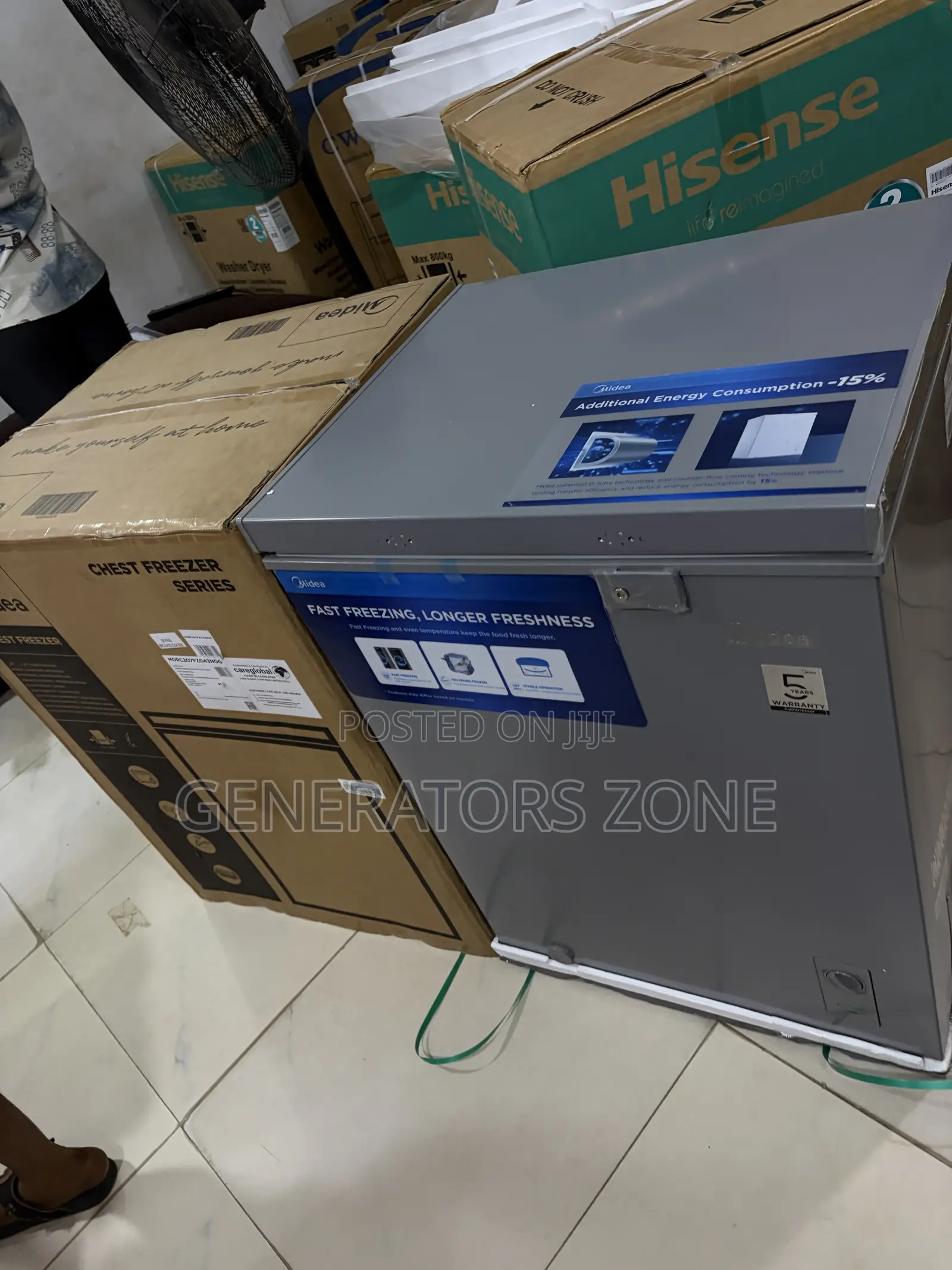 Midea 142L Fast Freezing Chest Freezer
