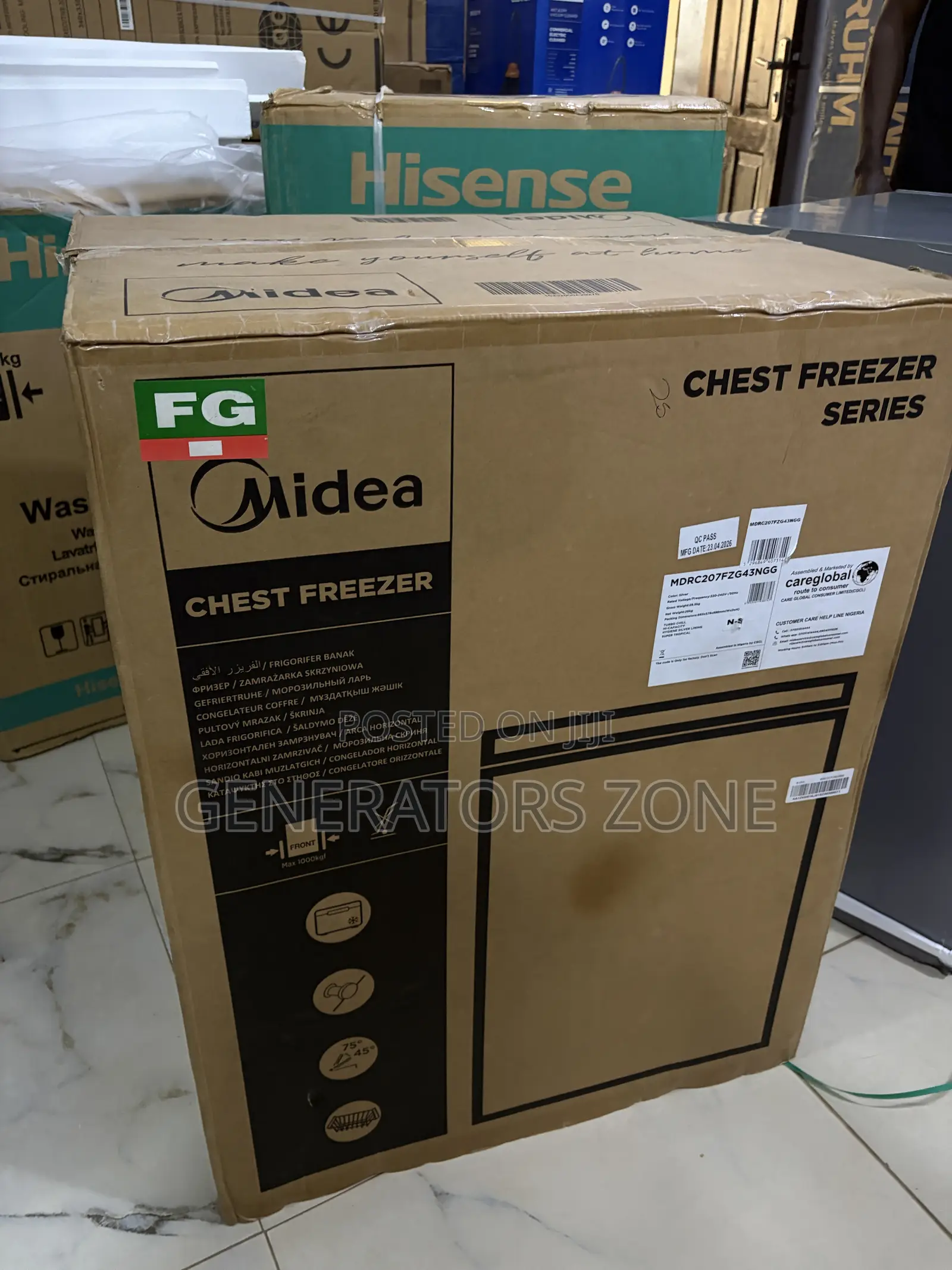 Midea 142L Super Freeze Chest Freezer