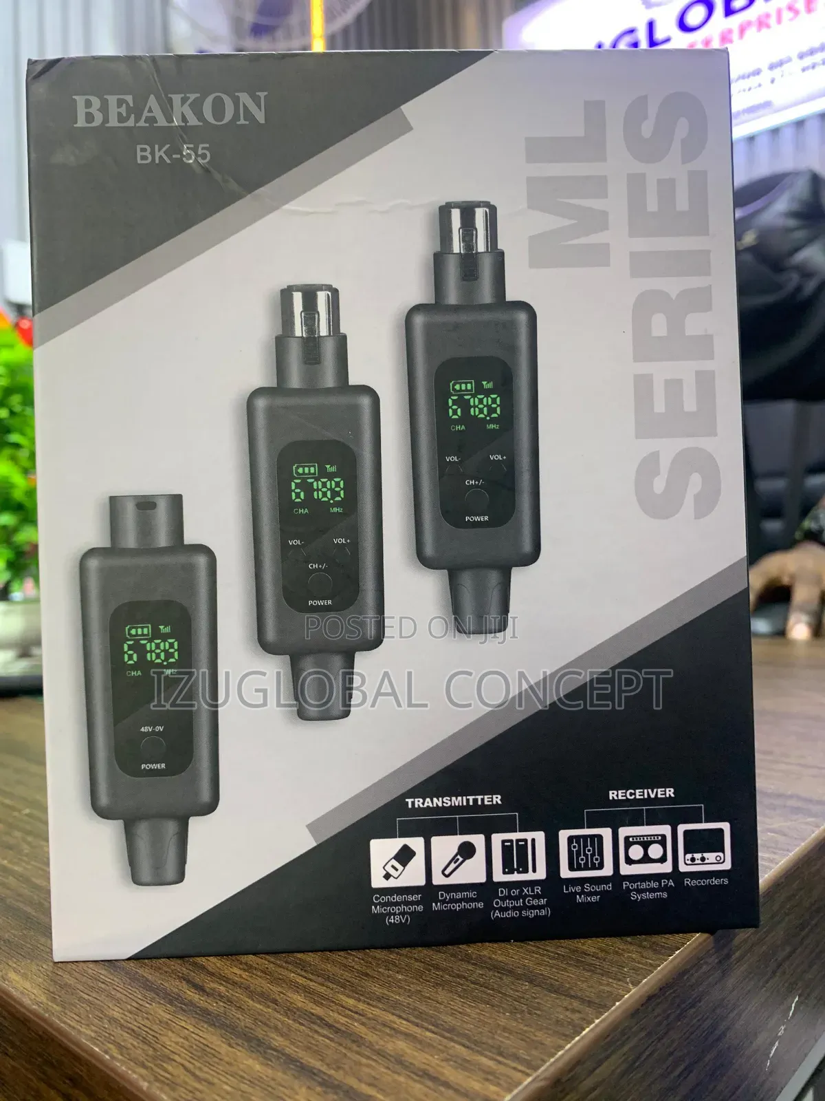 BEAKON BK-55 Wireless Converter Microphone System