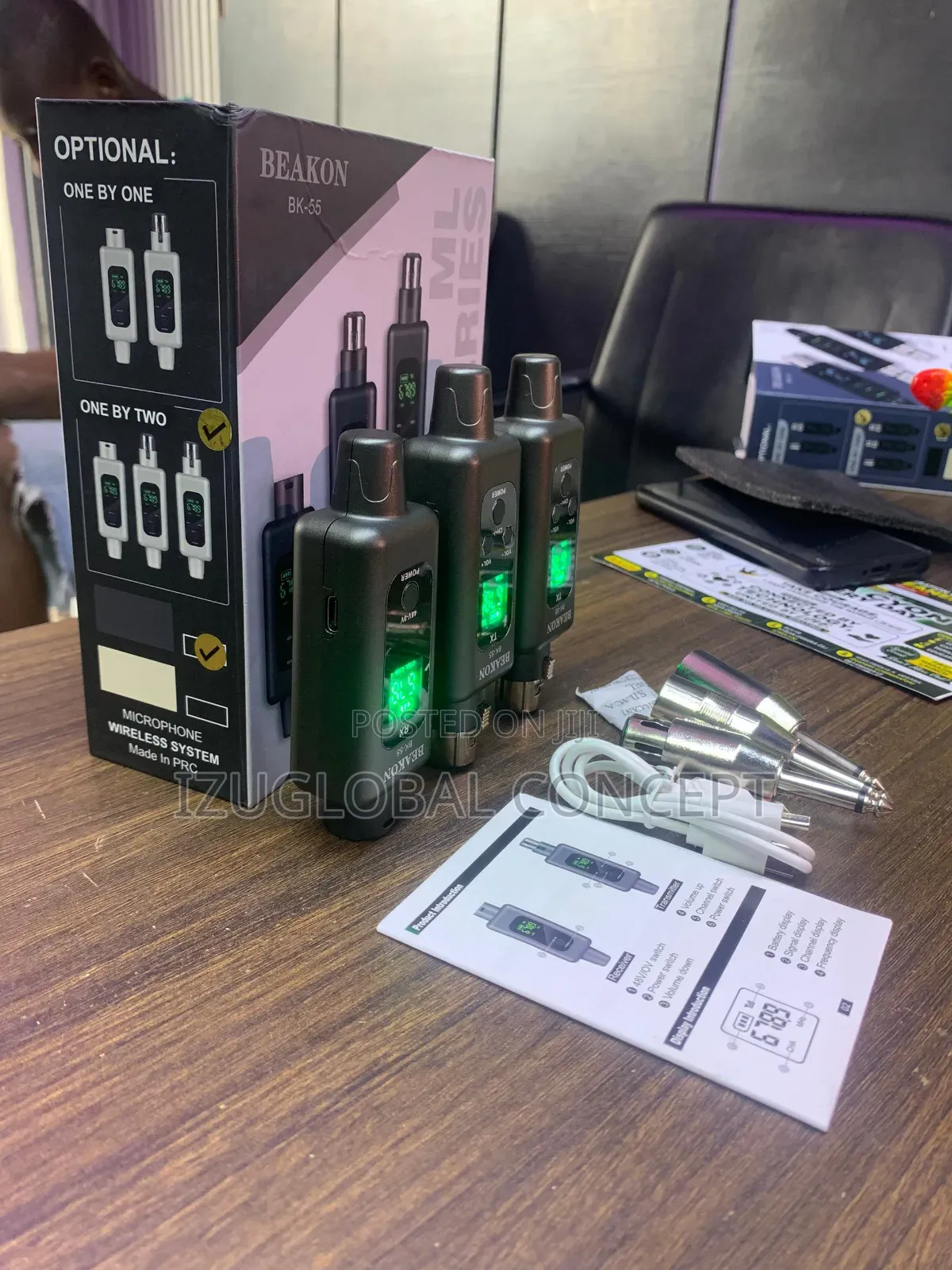BEAKON BK-55 Wireless Converter Microphone System