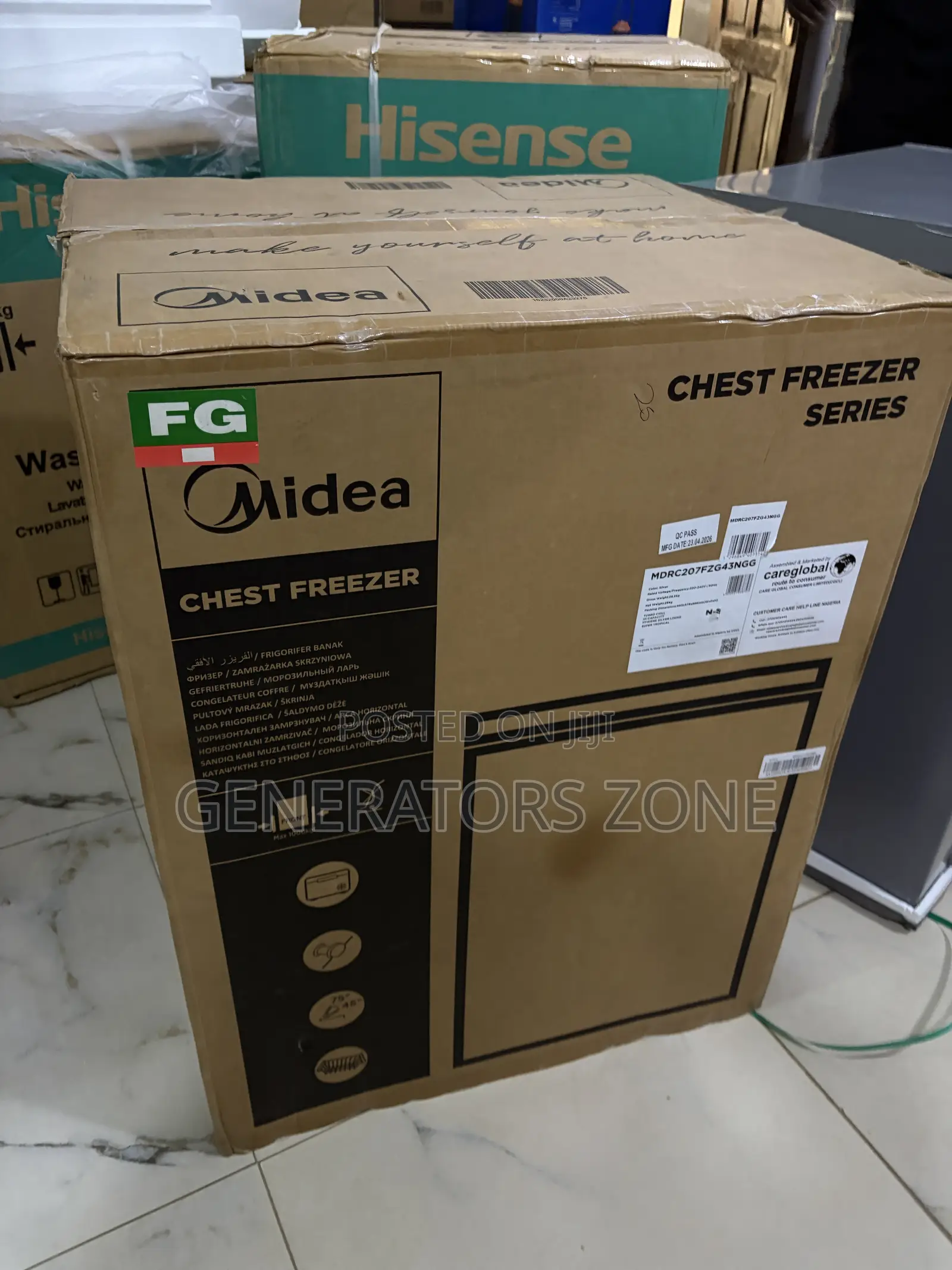 Midea 142L Deep Chest Freezer MDRC207FZG43NGG