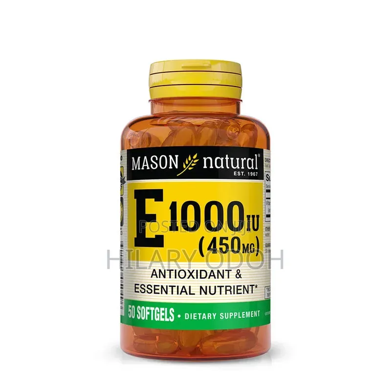 Mason Natural Vitamin E 1,000 IU (450 Mg) 100 Softgels
