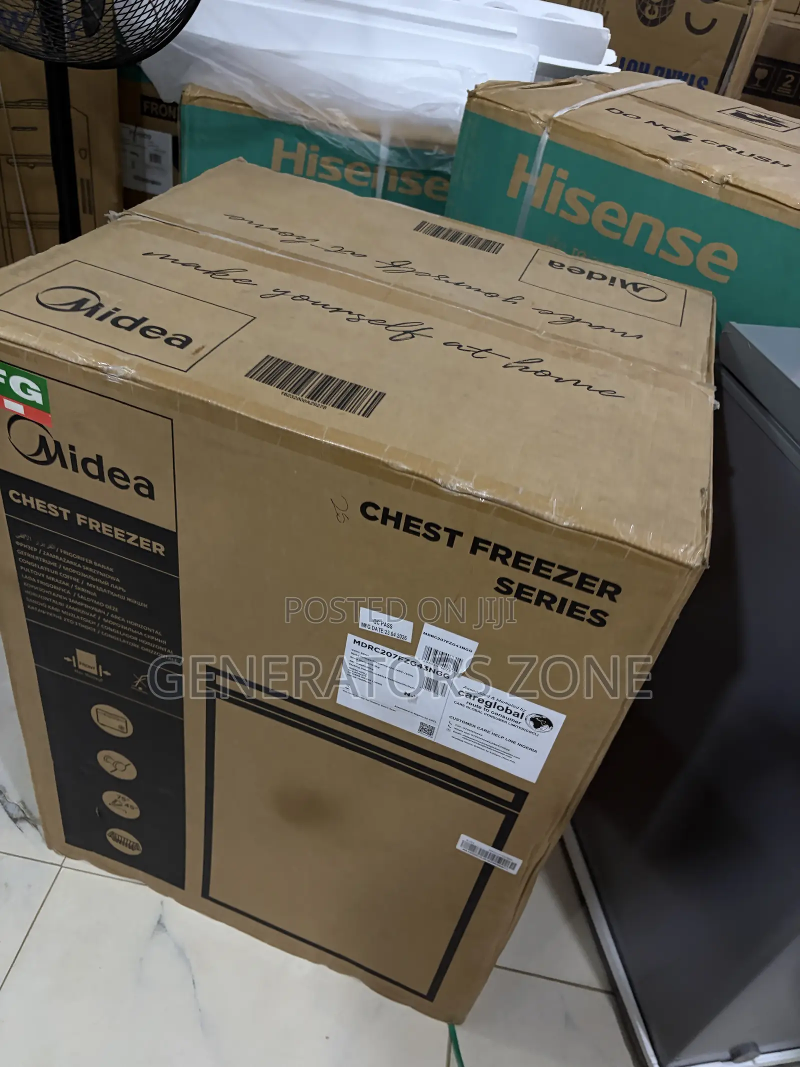 Midea 142L Chest Freezer With Wire Basket