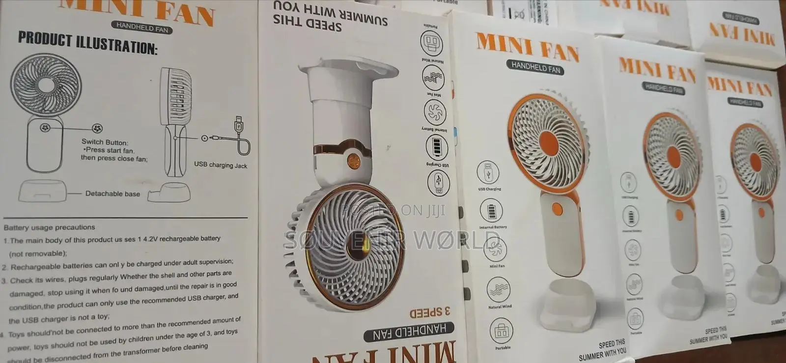 Rechargeable Mini Fan