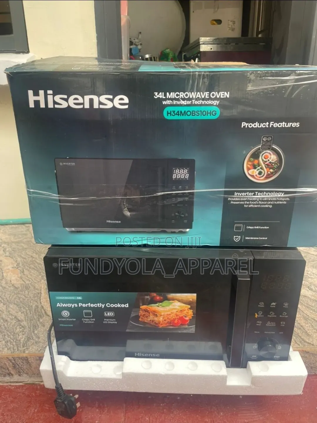 34L Hisense Inverter Microwave Oven