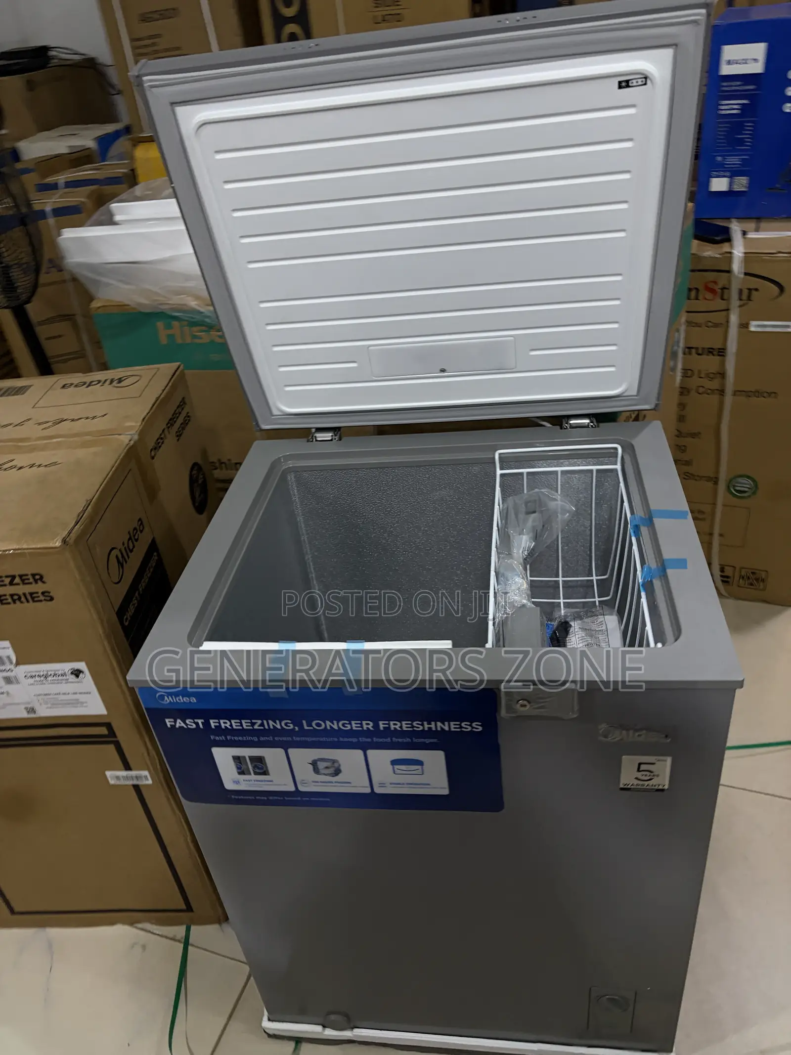 Midea 142L Commercial-Use Chest Freezer