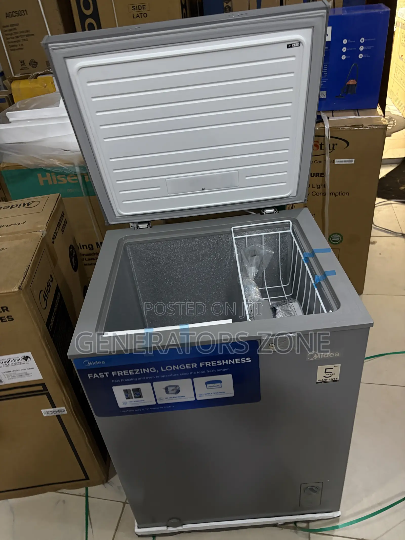 Midea 142L Commercial-Use Chest Freezer