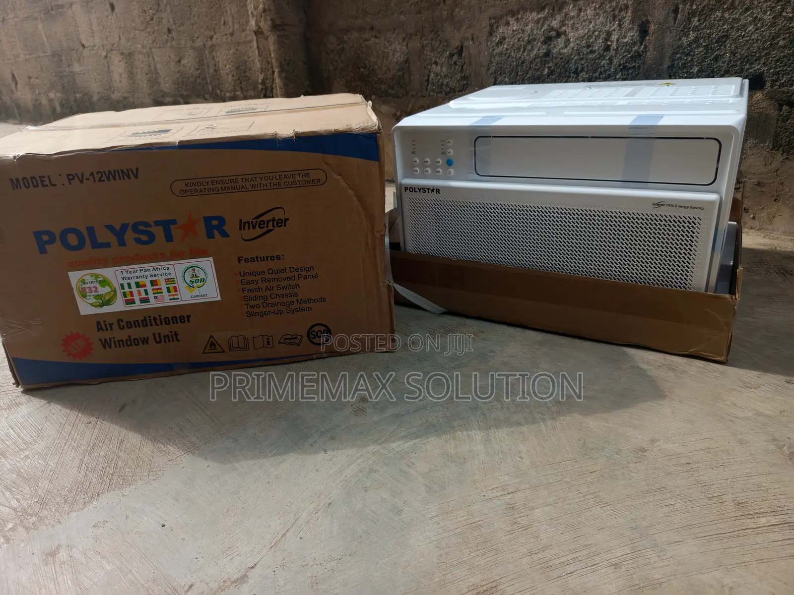 Polystar 1.5HP Inverter Window AC PV-12WINV Energy Saving Brand New