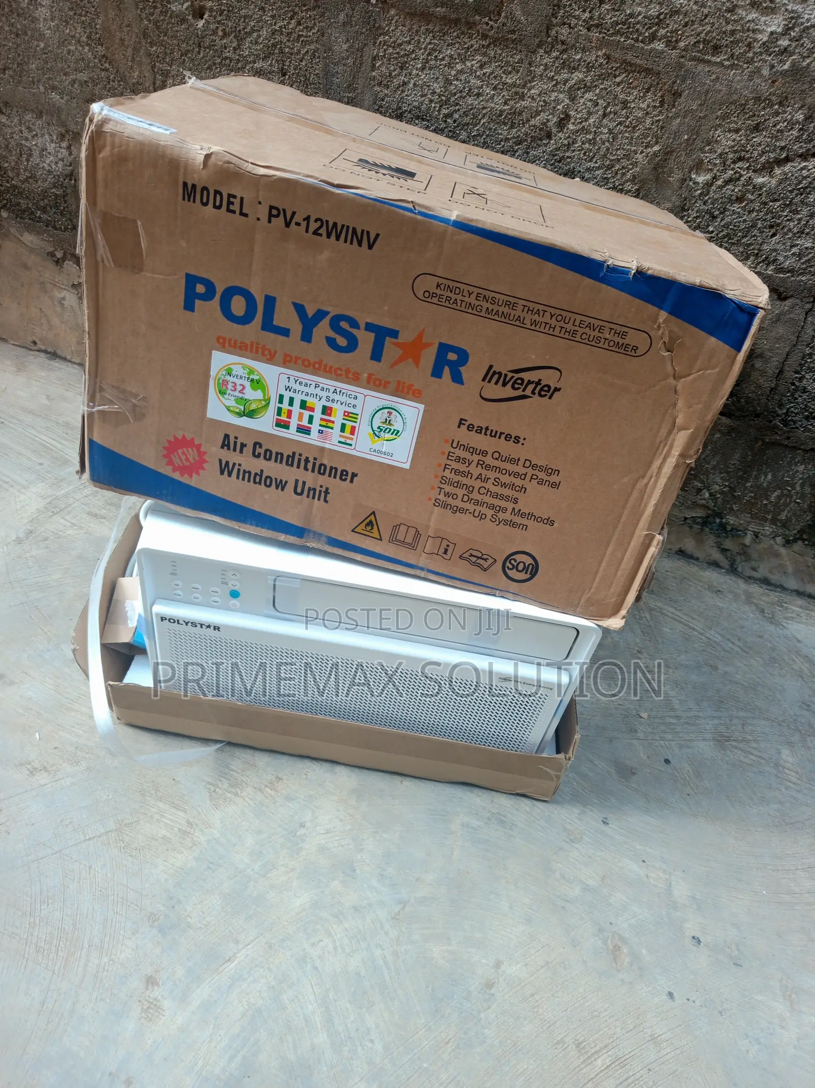Polystar 1.5HP Inverter Window AC PV-12WINV Energy Saving Brand New