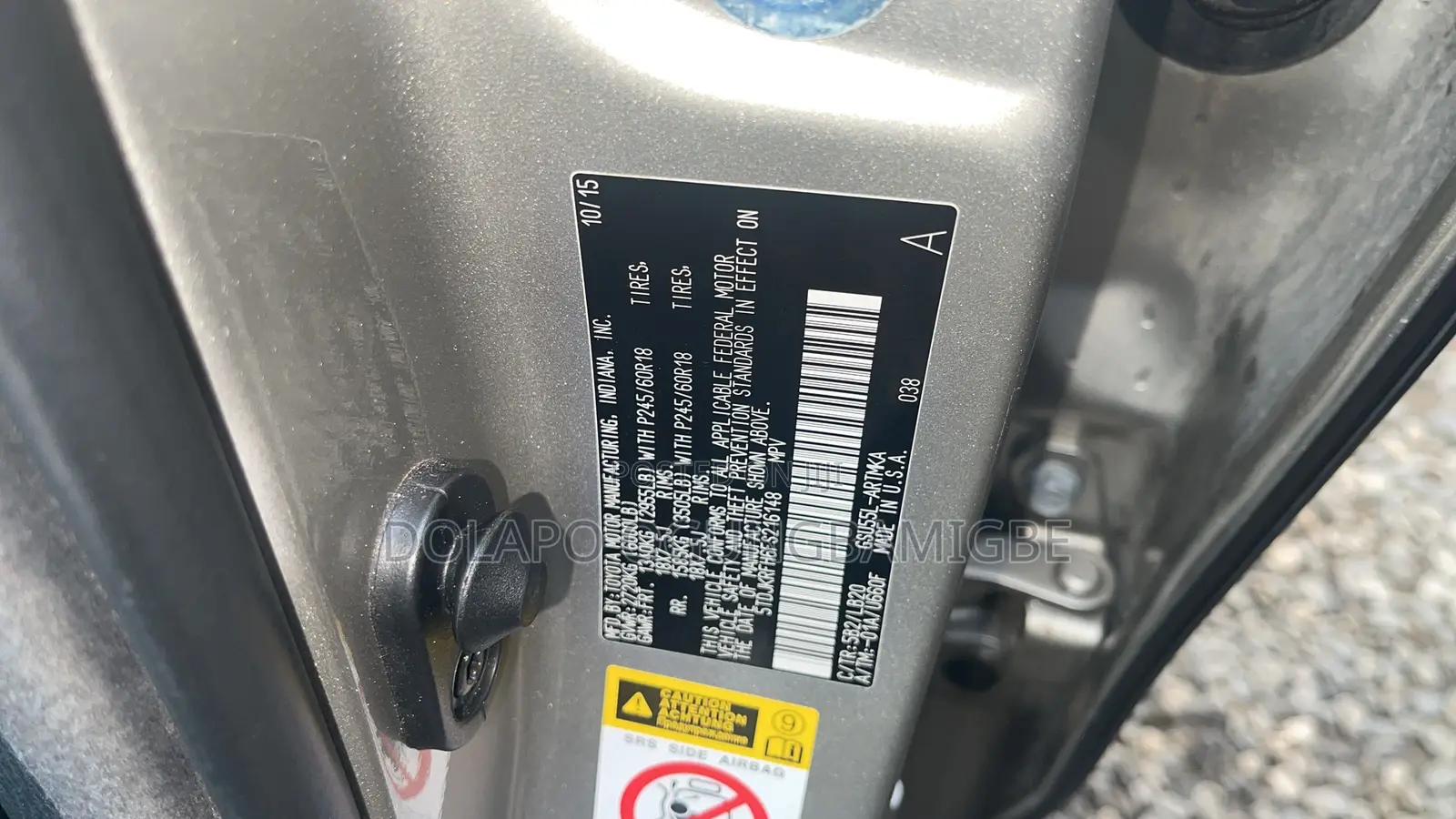 Toyota Highlander 2015 Gold