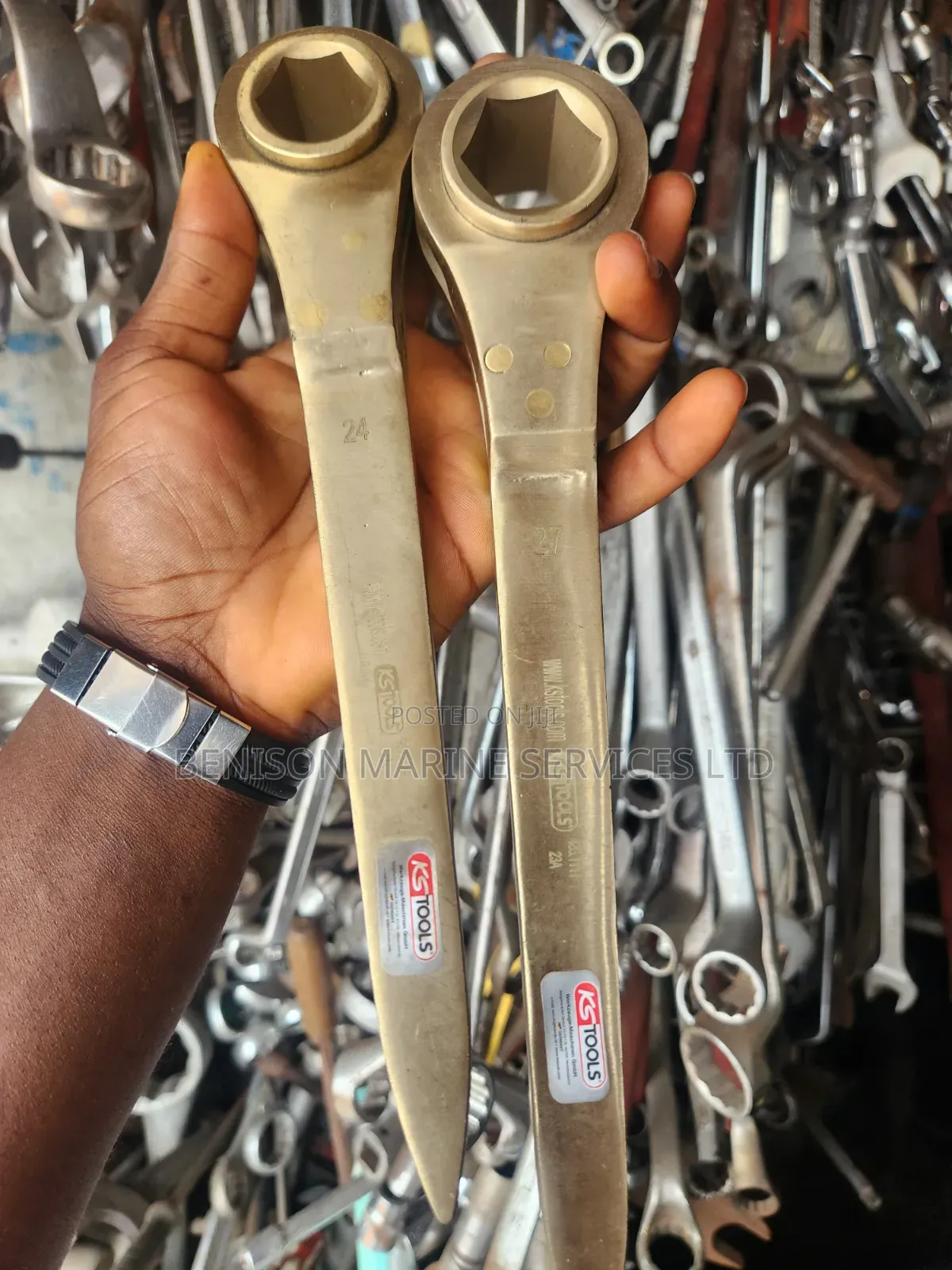 27mm Wrench Ratchet Spanner Non-Spark/Brass