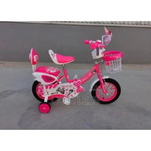 12-Inch Pink Children’s Bicycle – For 2-5 Years