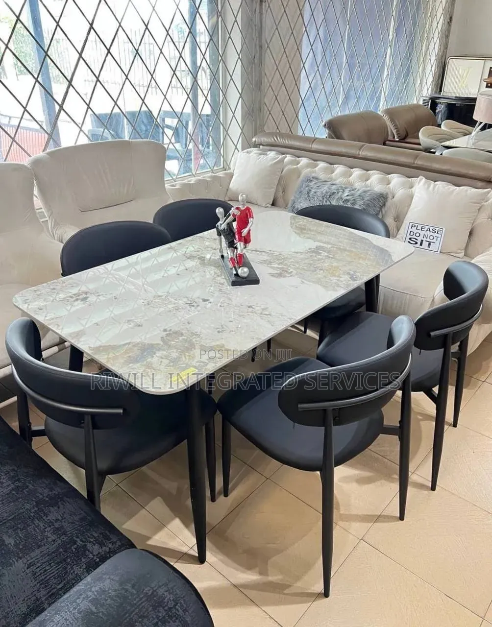 Six Seaters Dining Table Set