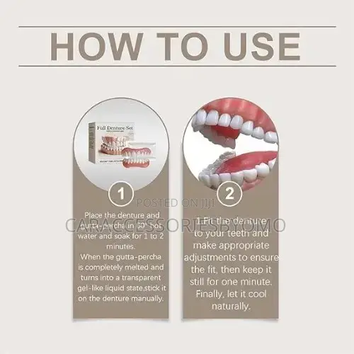 Premium Full Denture Set Teeth Veneer Cover