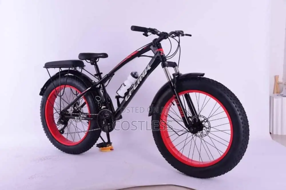 24-Inch Fat Tire Bicycle for Adults-Blue for 14 Years and Above