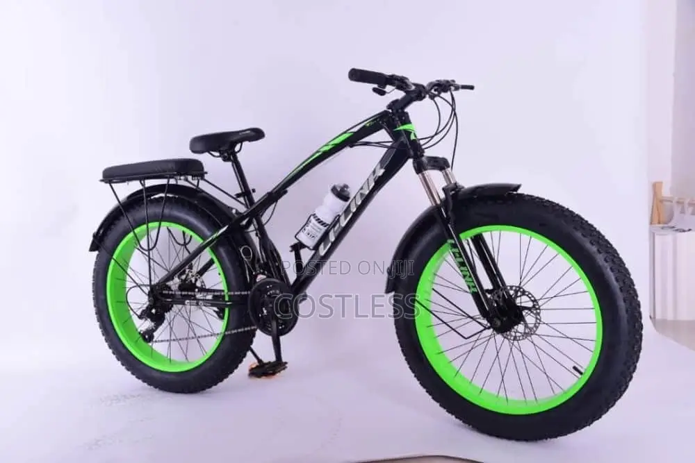 24-Inch Fat Tire Bicycle for Adults-Blue for 14 Years and Above