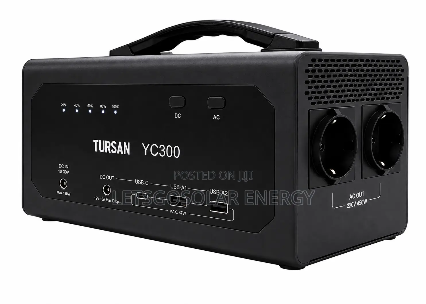 Tursan YC300 300W 328Wh Power Station for Laptop Router Fan WiFi