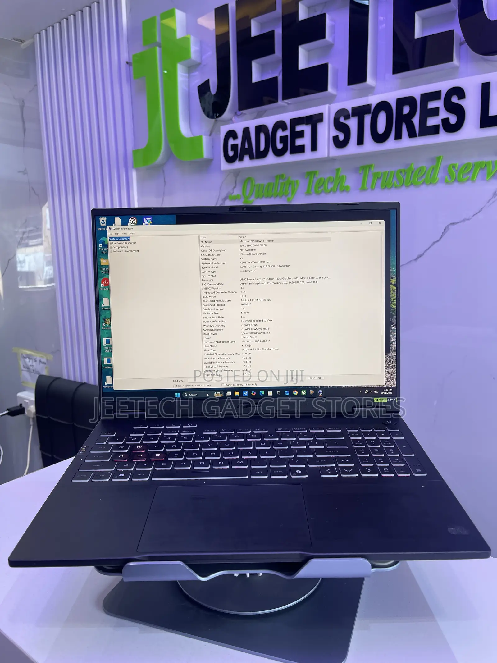Laptop Asus TUF Gaming A16 32GB AMD Ryzen 9 SSD 1T