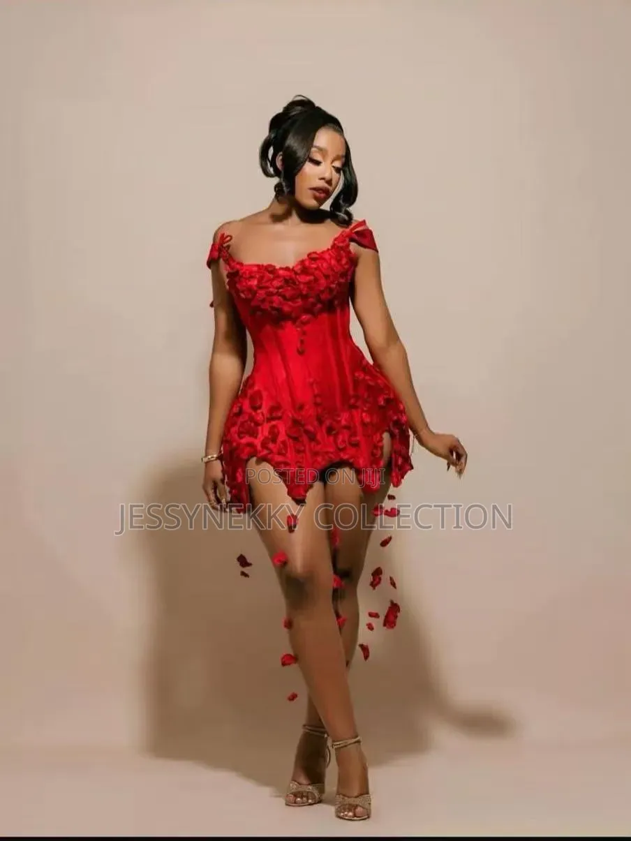 Quality Luxurious Ladies Bandage Dress With Flower Tassel