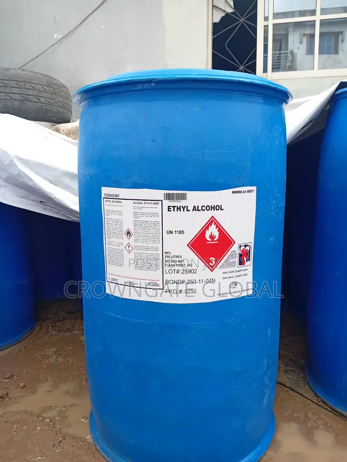 Ethyl Alcohol 96% (250 Litres)