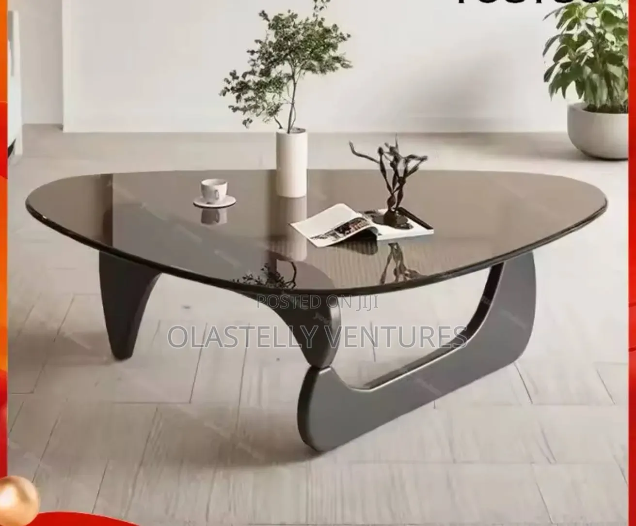 Coffee Tables for Living Room - Triangle Glass Coffee Table Ti.
