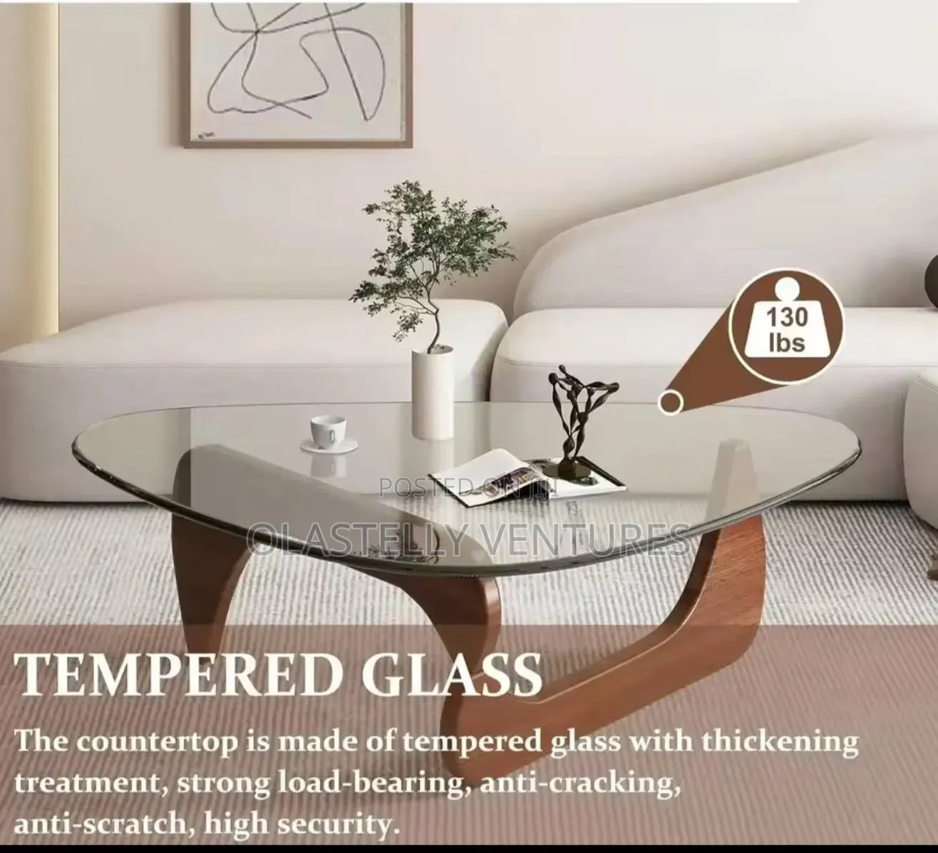 Coffee Tables for Living Room - Triangle Glass Coffee Table Ti.