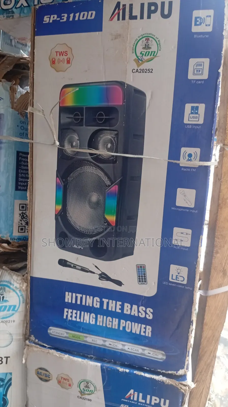 Ailipu SP-3110D Rechargeable Floor Standing Speaker With Mic