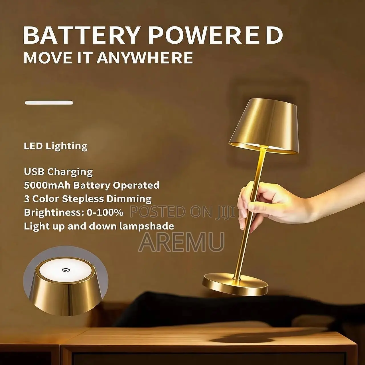 Battery Bed Lamp