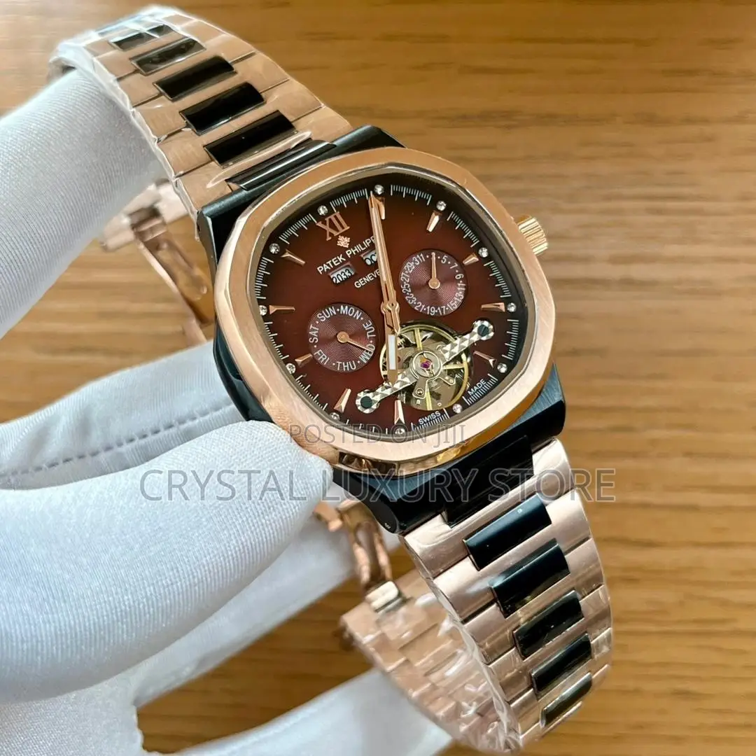 Patek Philippe Quality Luxury Men Automatic Engine Wristwatch