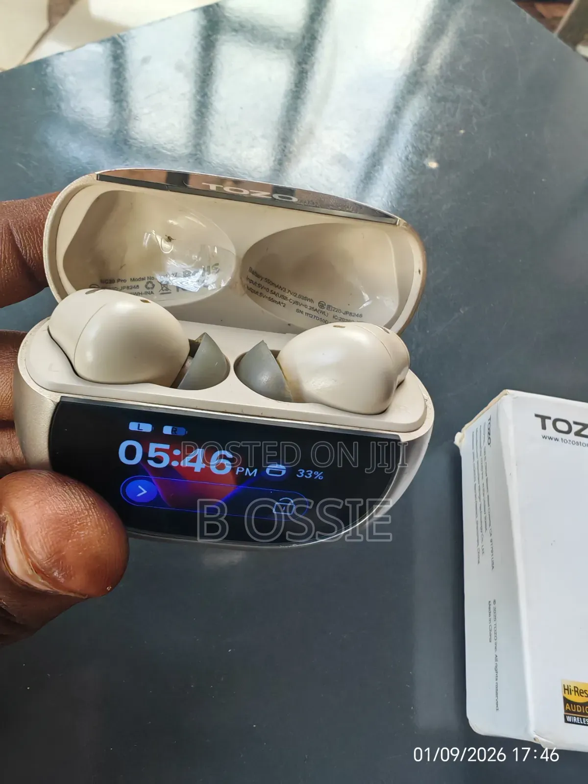 Tozo Nc20 Pro Earbud With Display Case, Anc, Ldac. Wireless Charging