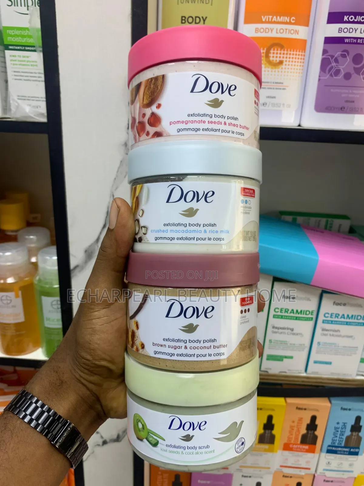 Original Dove Exfoliating Body Scrub 298ml. Different Variants