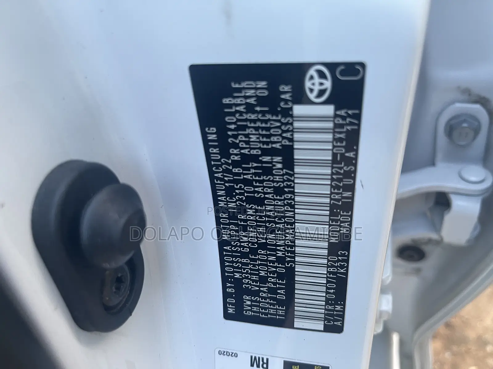 Toyota Corolla LE 2023 White