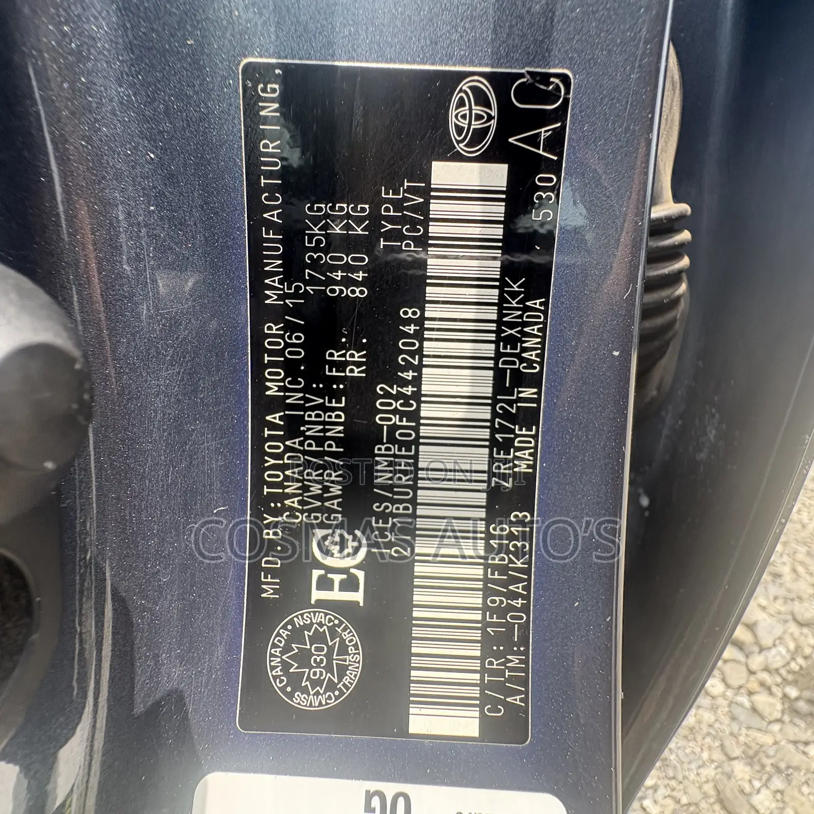 Toyota Corolla 2015 Gray
