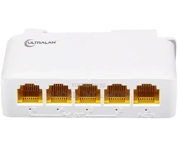 Poe Network Extender - 1 Poe In, 4 Poe Out