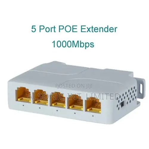 Poe Network Extender - 1 Poe In, 4 Poe Out