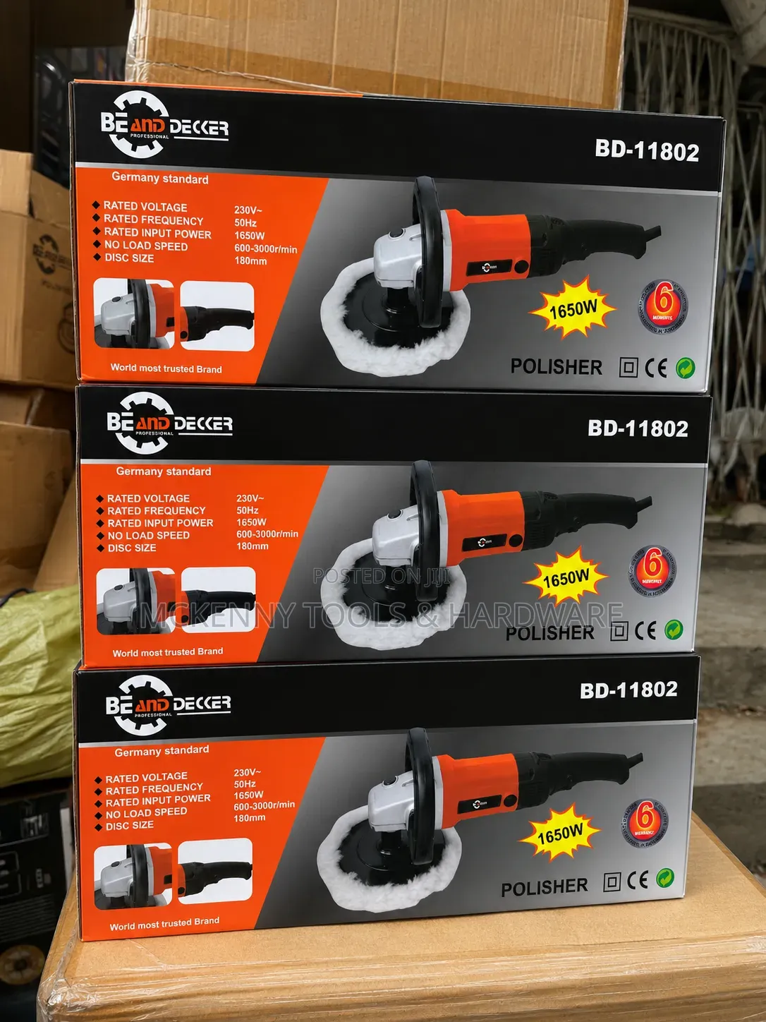 1650W Professional Car Polisher Machine | 180mm Heavy Duty Polisher