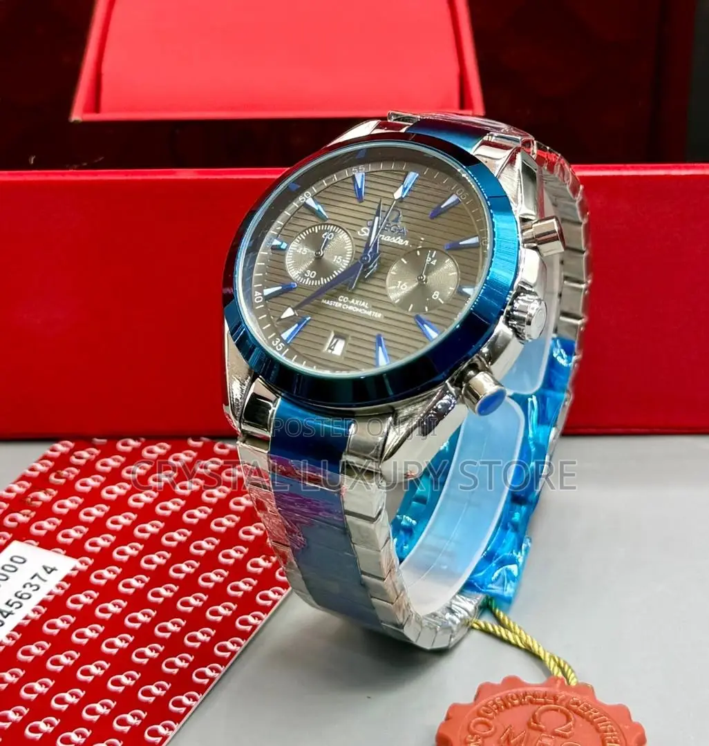 Omega Quality Men Chain Strap Wristwatch