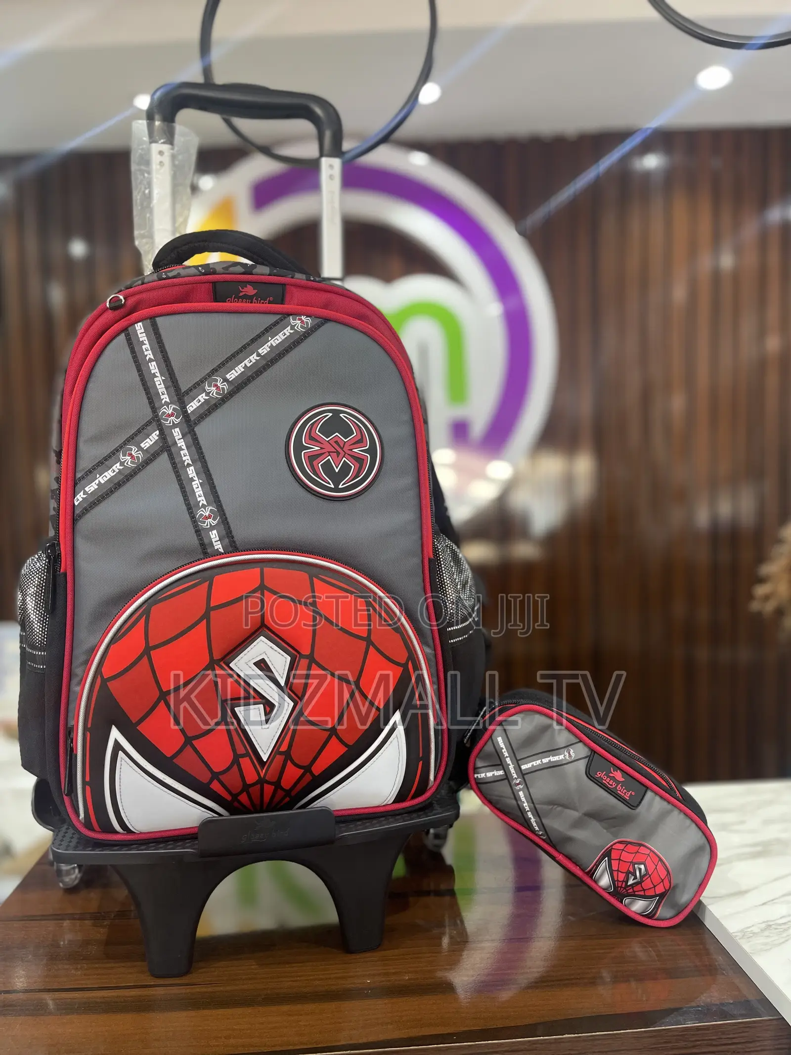 Spider Man Trolley School Bag Set