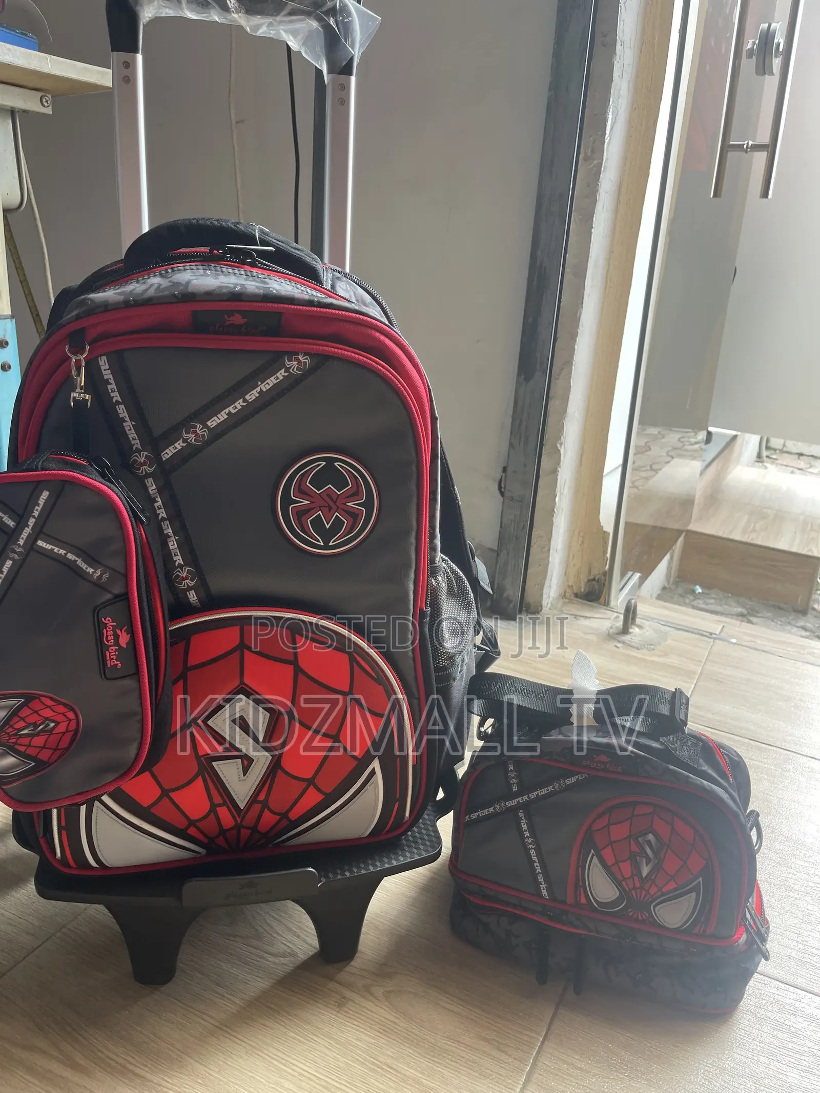 Spider Man Trolley School Bag Set