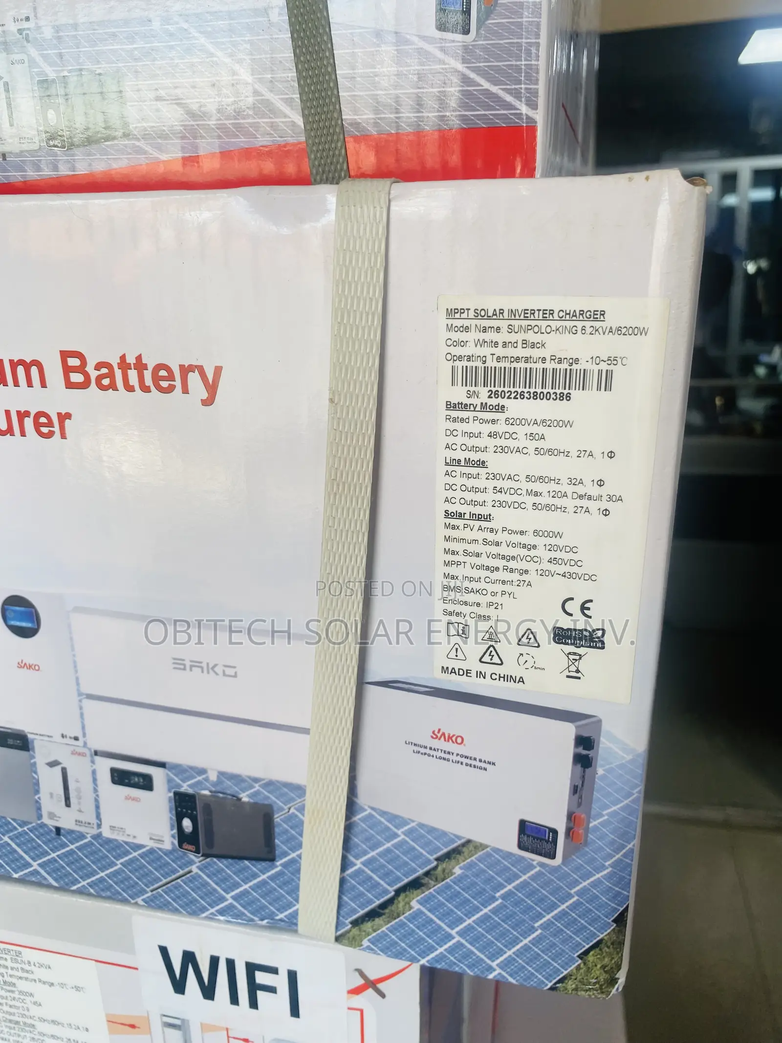 6.2kva Sako Hybrid Inverter