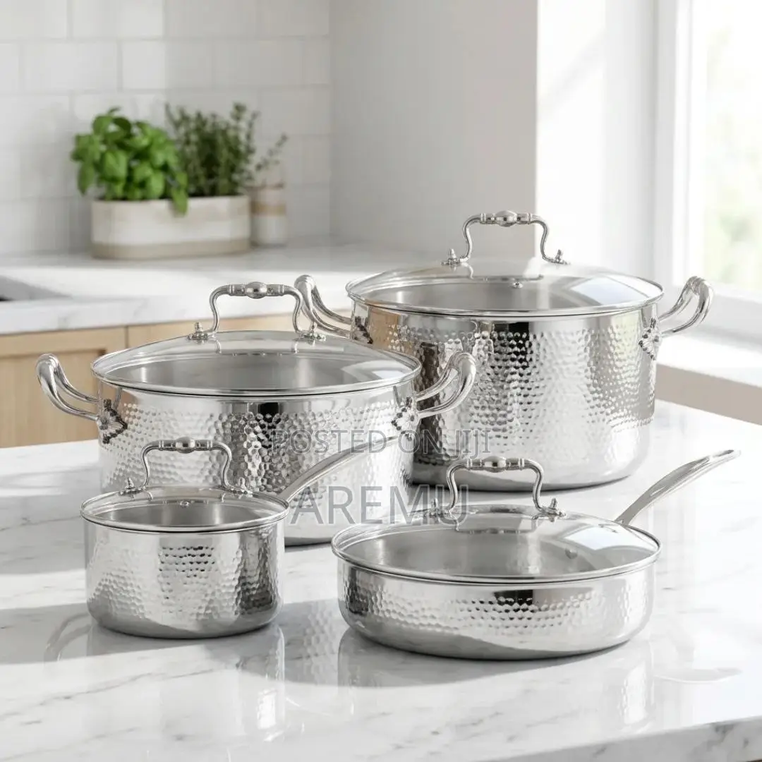 Uakeem 8pcs Quality Stainless Steel Pot With Induction..